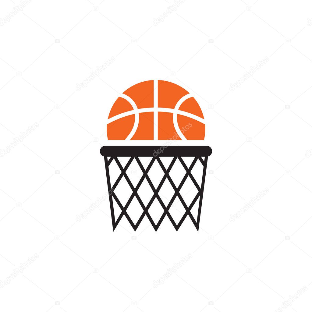 Basketball club logo design vector template illustration