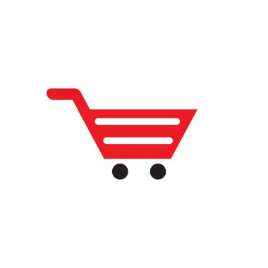 Alışveriş Arabası Logosu Tasarım Vektörü Şablonu