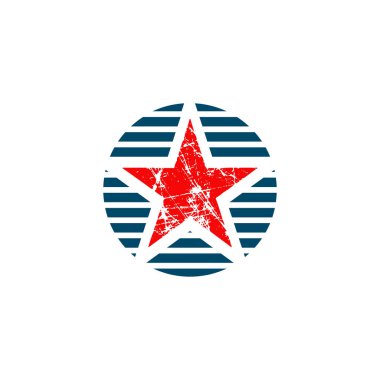 Yıldız logo tasarım vektör şablonu