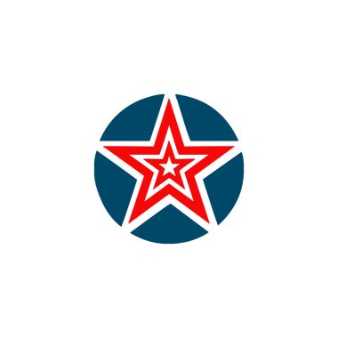 Yıldız logo tasarım vektör şablonu