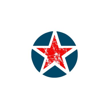 Yıldız logo tasarım vektör şablonu
