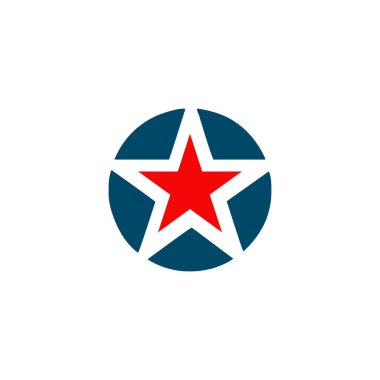 Yıldız logo tasarım vektör şablonu