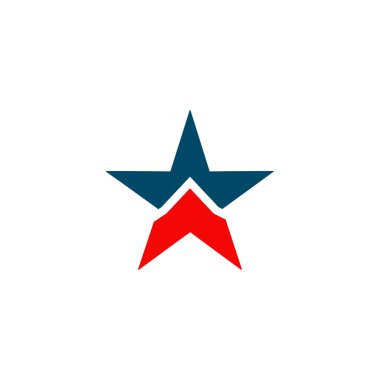Yıldız logo tasarım vektör şablonu