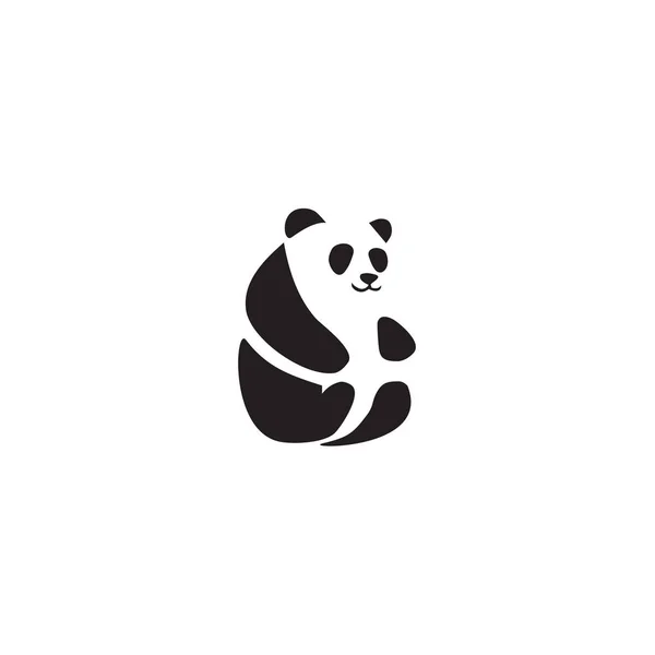 Panda icon logo design vektorvorlage — Stockvektor