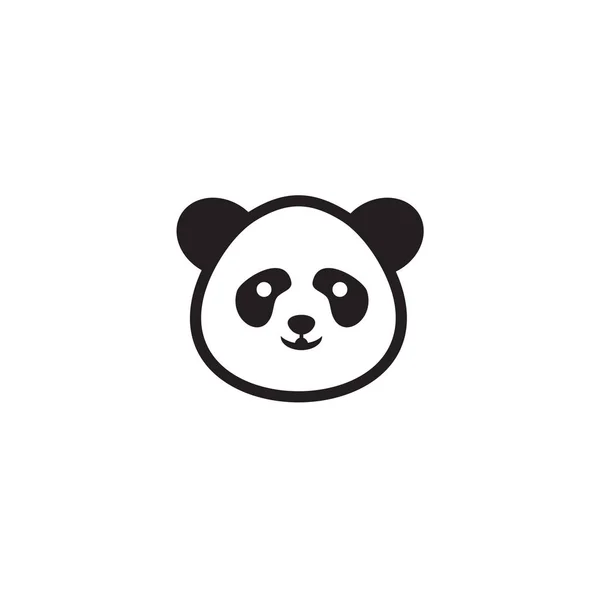 Modelo de vetor de design de logotipo de ícone Panda — Vetor de Stock
