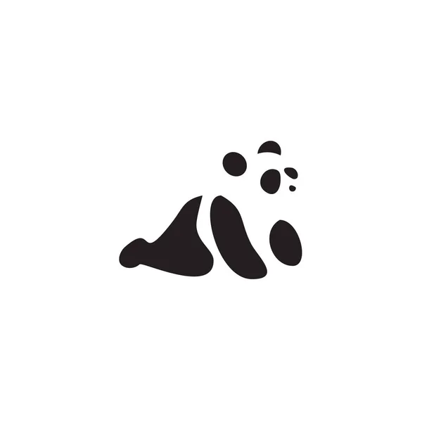 Panda ikon logó design vektor sablon — Stock Vector