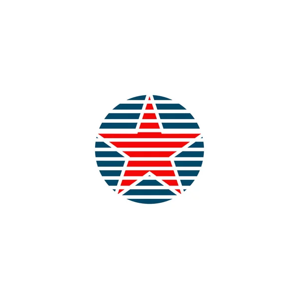 Шаблон векторного дизайну логотипу зірки — стоковий вектор
