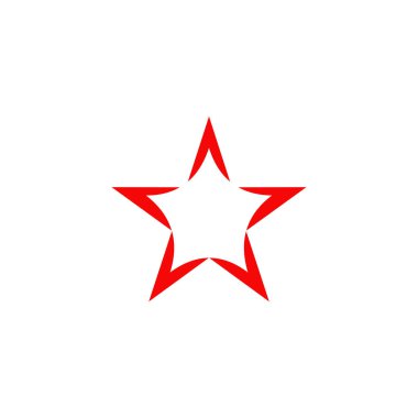 Yıldız logo tasarım vektör şablonu