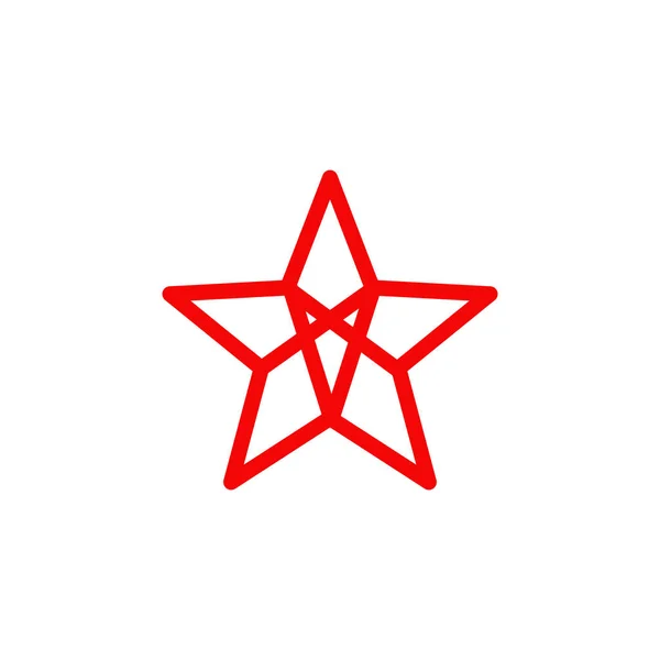 Plantilla vectorial diseño logo estrella — Vector de stock