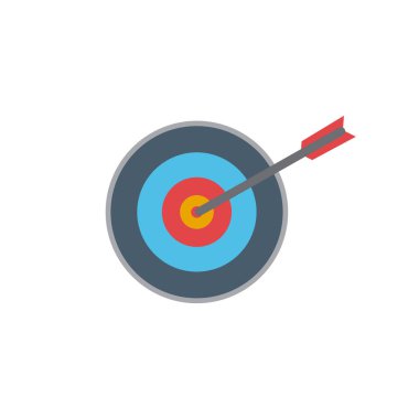 Hedef logo tasarım vektör şablonu