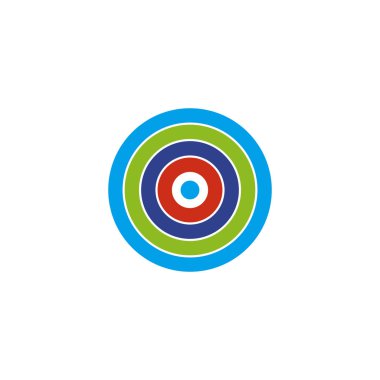 Hedef logo tasarım vektör şablonu