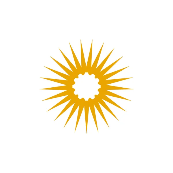 Sun logo icon design vector template — Stock Vector