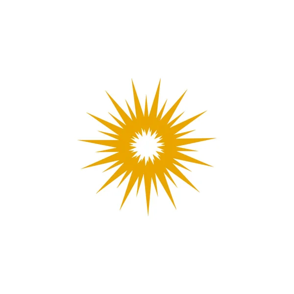 Sun Logo Design Vektorvorlage — Stockvektor