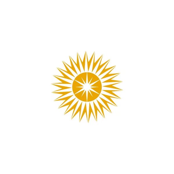 Plantilla vectorial diseño logo Sun — Vector de stock