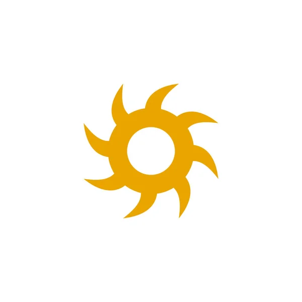 太陽のロゴデザインベクトルテンプレート — ストックベクタ