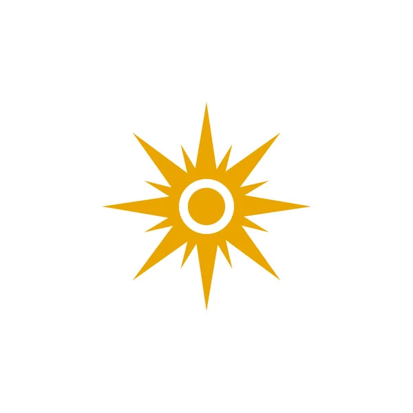 Plantilla vectorial diseño logo Sun — Vector de stock