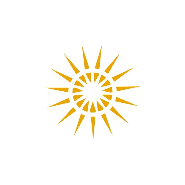 Modèle vectoriel de conception de logo Sun — Image vectorielle