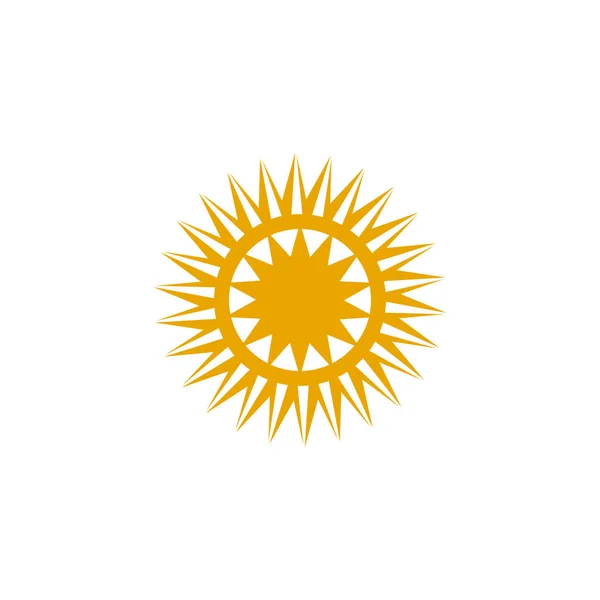 Sun logo design vector template — Stock Vector