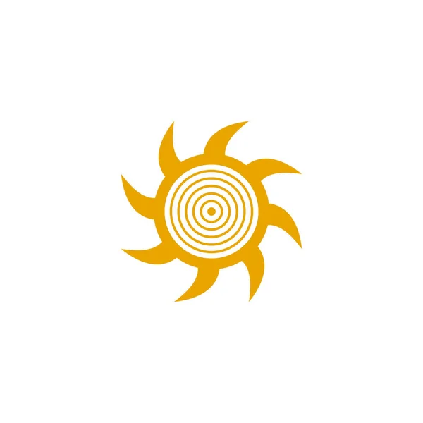 Plantilla vectorial diseño logo Sun — Archivo Imágenes Vectoriales