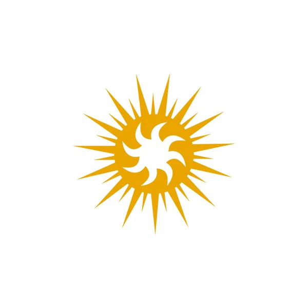 Plantilla vectorial diseño logo Sun — Archivo Imágenes Vectoriales