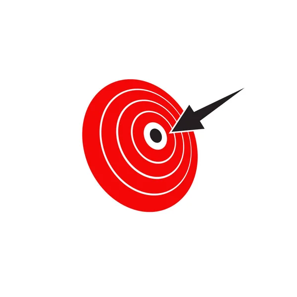 Plantilla de vector de diseño de logotipo objetivo — Archivo Imágenes Vectoriales