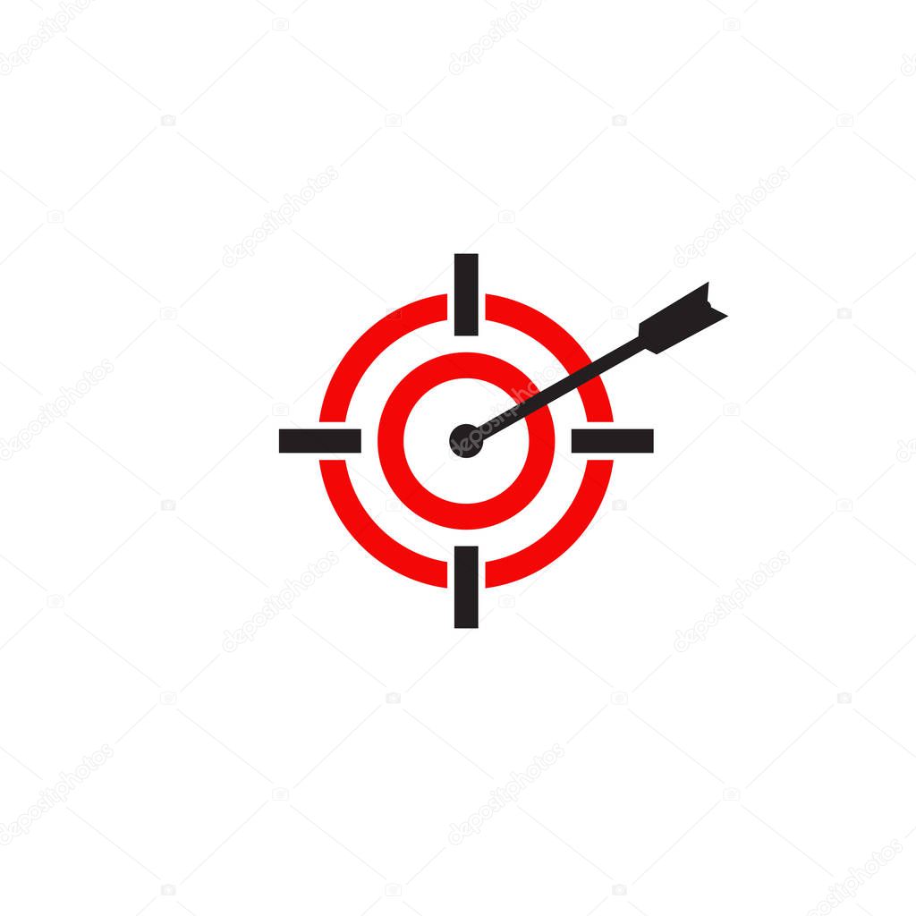 Target logo design vector template