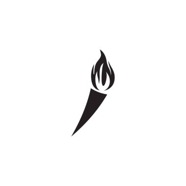 Torch logo tasarım vektör şablonu