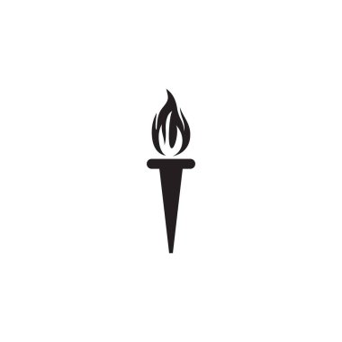 Torch logo tasarım vektör şablonu