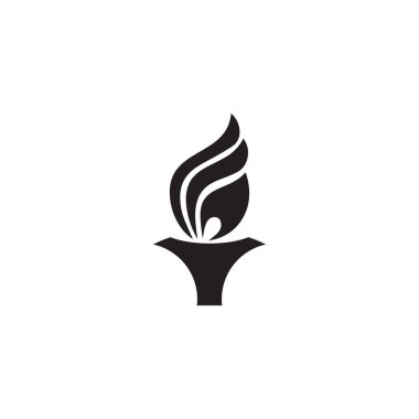 Torch logo tasarım vektör şablonu