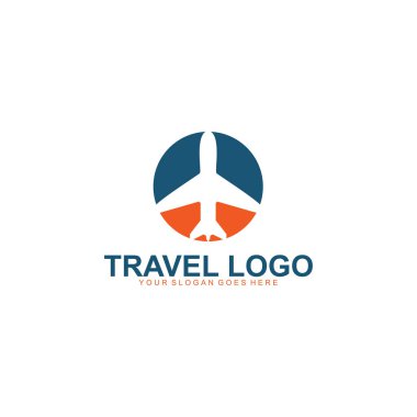 Seyahat logosu tasarım vektör şablonu