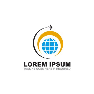 Seyahat logosu tasarım vektör şablonu