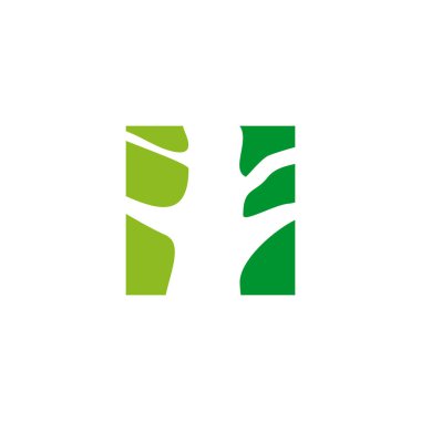 Ağaç simgesi logo tasarım vektör şablonu