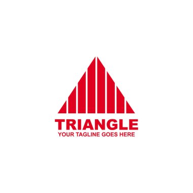 Üçgen logo tasarım vektör şablonu