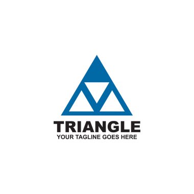 Üçgen logo tasarım vektör şablonu