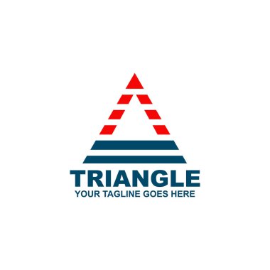 Üçgen logo tasarım vektör şablonu