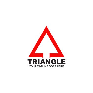 Üçgen logo tasarım vektör şablonu