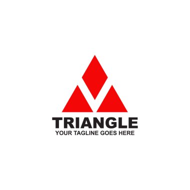 Üçgen logo tasarım vektör şablonu