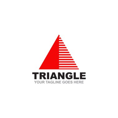 Üçgen logo tasarım vektör şablonu