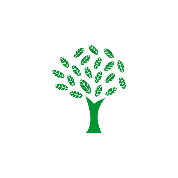 Tree icon logo design vector template — Stock Vector