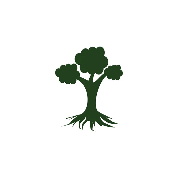 Шаблон вектора дизайна логотипа дерева — стоковый вектор