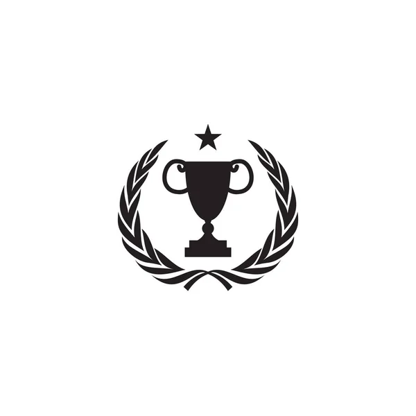 Шаблон вектора дизайна логотипа трофея — стоковый вектор