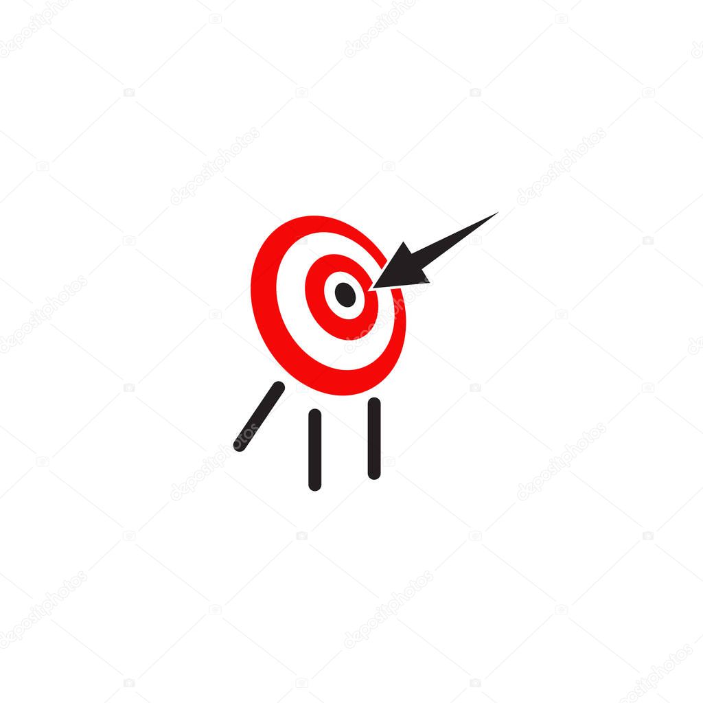 Target logo design vector template