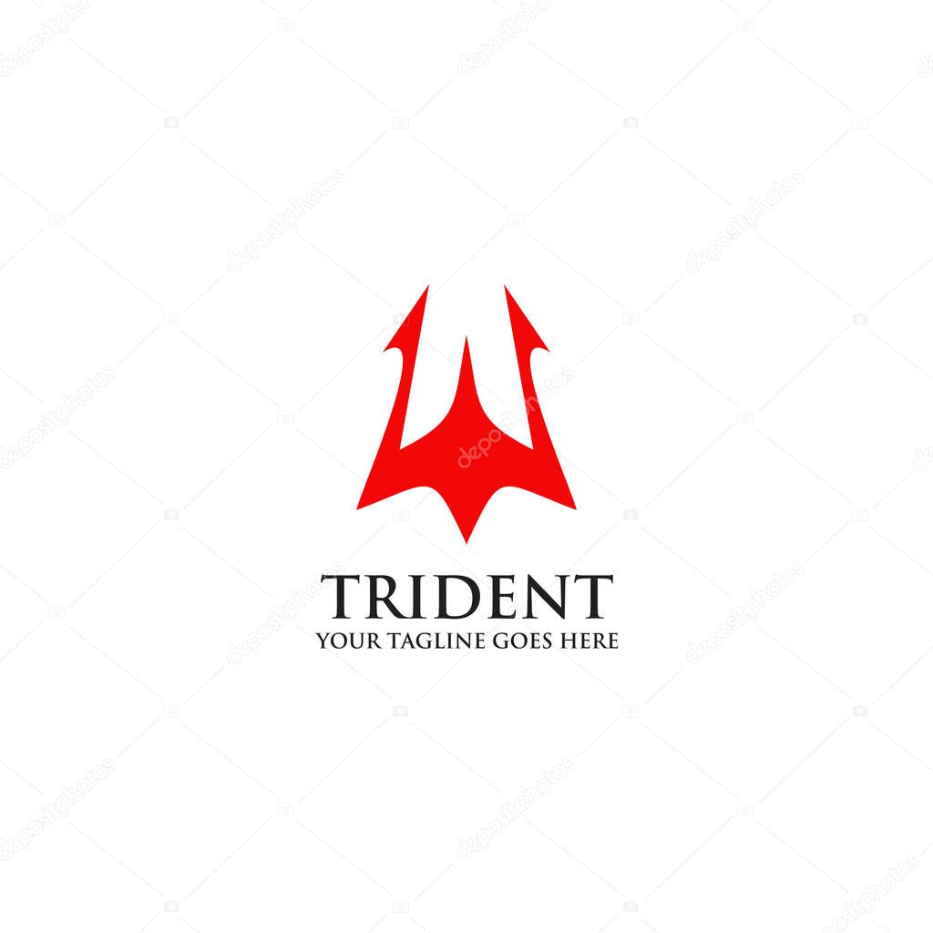 Trident logo design inspiration vector template