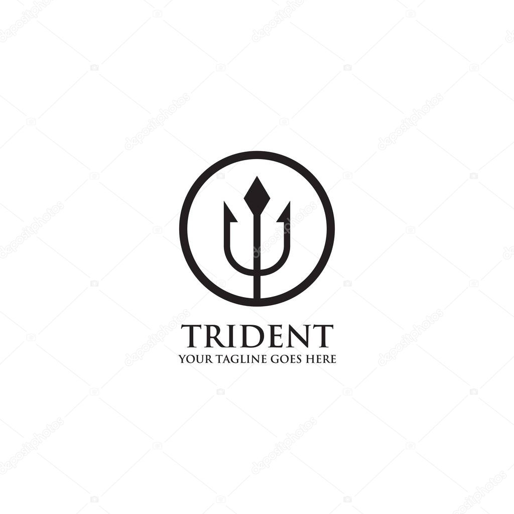 Trident logo design inspiration vector template