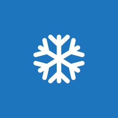 Kar Tanesi simgesi logo tasarım şablonu