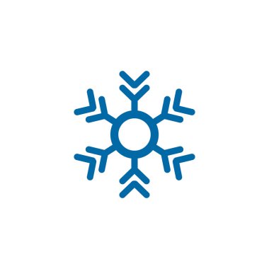 Kar Tanesi simgesi logo tasarım şablonu