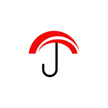 Şemsiye logo tasarım vektör şablonu