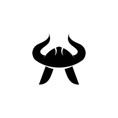 Viking logo tasarım vektör şablonu