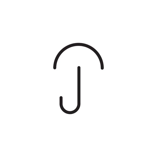 Шаблон векторного дизайну логотипу парасольки — стоковий вектор