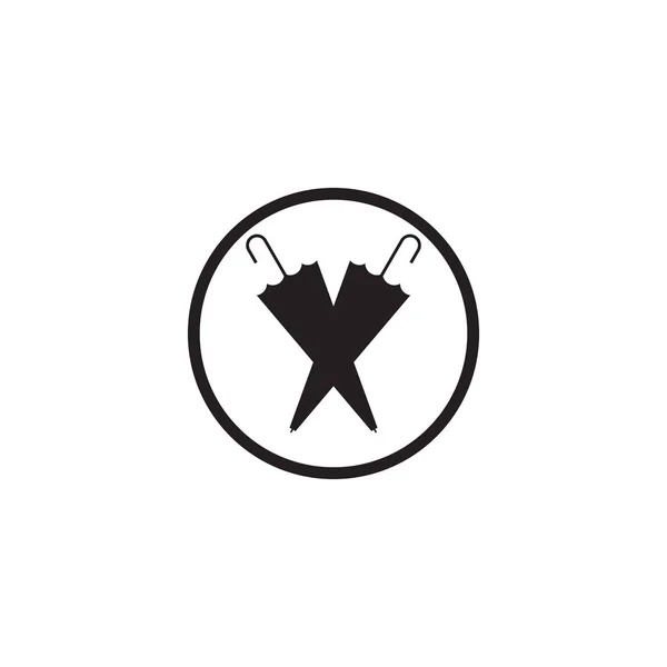 Şemsiye logo tasarım vektör şablonu — Stok Vektör